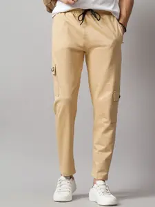 PAUL STREET Men Relaxed Straight Fit Cargos Trousers