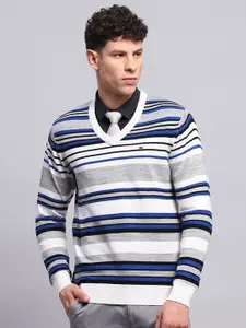 Monte Carlo Men Striped Woollen Pullover