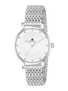 CRESTELLO Women Dial & Stainless Steel Straps Analogue Watch CR-WT159-SLV-CH