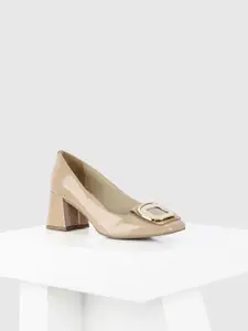 Oroh Leather Party Block Pumps