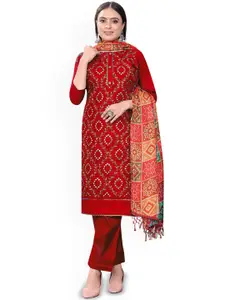 Maroosh Ethnic Motifs Embroidered Mirror Work Unstitched Dress Material