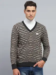 Monte Carlo Men Striped Woollen Pullover