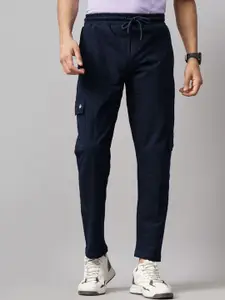 PAUL STREET Men Relaxed Straight Fit Cargos Trousers