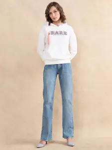 RAREISM Women Printed Hooded Sweatshirt