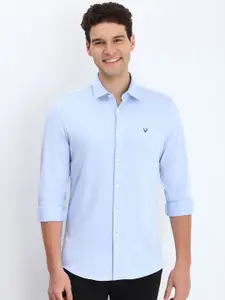 Allen Solly Men Spread Collar Solid Cotton Casual Shirt
