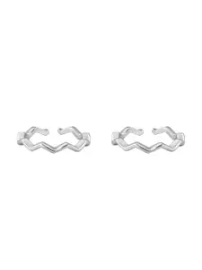 GIVA Set Of 2 925 Sterling Silver Rhodium-Plated Zigzag Toe Rings