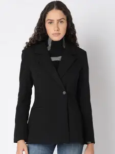 Vero Moda Notched Lapel Collar Single Breasted Blazer