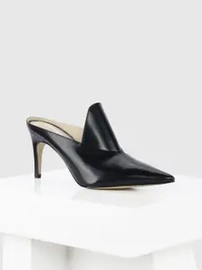 Oroh Women Leather Pointed Toe Stiletto Pumps