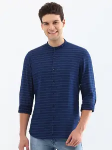 Allen Solly Men Custom Horizontal Stripes Opaque Striped Casual Shirt