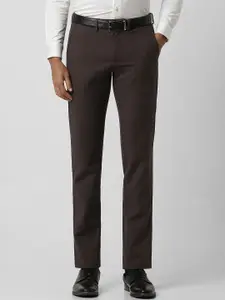 Van Heusen Men Cotton Slim Fit Formal Trousers