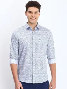 Allen Solly Men Spread Collar Floral Printed Cotton Slim Fit Casual Shirt