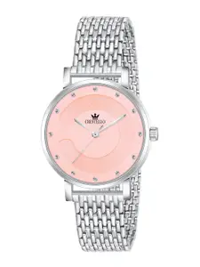 CRESTELLO Women Dial & Stainless Steel Straps Analogue Watch CR-WT159-PNK-CH