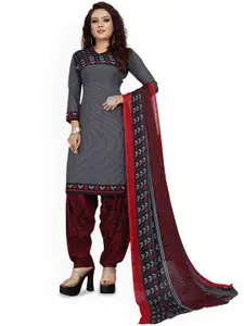 Maroosh Floral Printed Unstitched Dress Material