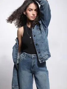 Vero Moda Women Round Neck Monochrome Top