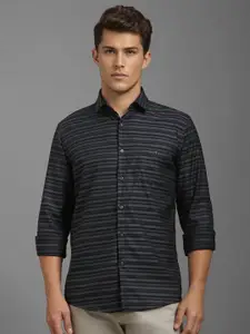 Louis Philippe Sport Men Slim Fit Horizontal Stripes Opaque Striped Casual Shirt
