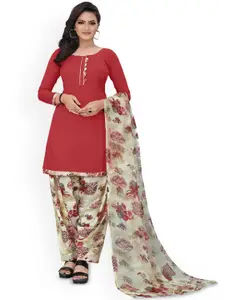 Maroosh Floral Embellished Unstitched Dress Material