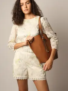 Vero Moda Women Floral Embroidered Top