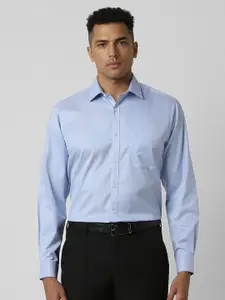 Van Heusen Men Spread Collar Solid Cotton Formal Shirt