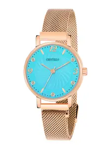 CRESTELLO Women Dial & Straps Analogue Watch CR-RG146-BLU