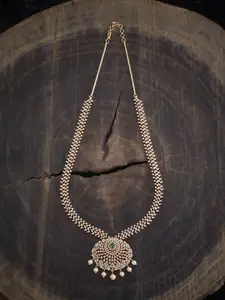 Kushal's Fashion Jewellery Gold-Plated Cubic Zirconia Statement Necklace