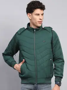 Monte Carlo Men Hooded Solid Casual Padded Jacket