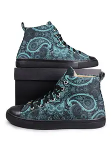 KobSook Men Canvas High Ankle Casual Shoes