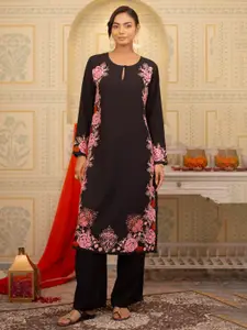 HOUSE OF KARI Women Muslin Kurta with Aari work