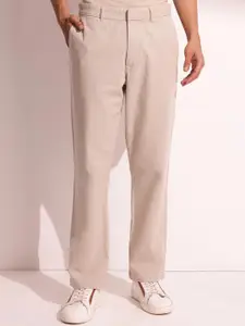 Fabindia Men Straight Fit Trousers