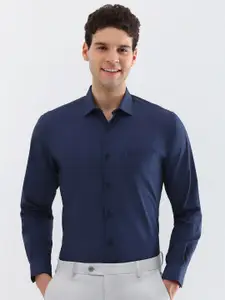 Allen Solly Men Spread Collar Solid Cotton Slim Fit Formal Shirt