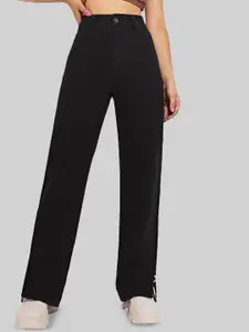 Kotty Women Straight Fit High-Rise Stretchable Jeans