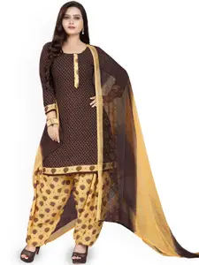 Maroosh Polka Dots Printed Unstitched Dress Material