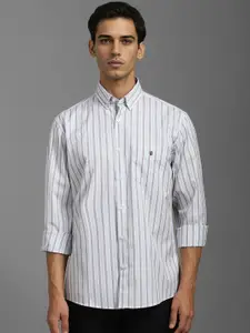 Louis Philippe Sport Men Slim Fit Opaque Striped Casual Shirt