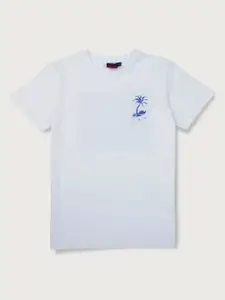 Gini and Jony Boys Graphic Printed Round Neck Cotton T-shirt