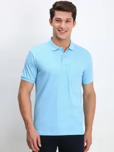 Allen Solly Men Floral Printed Polo Collar Cotton T-shirt