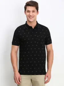 Allen Solly Men Conversational Printed Polo Collar Cotton T-shirt