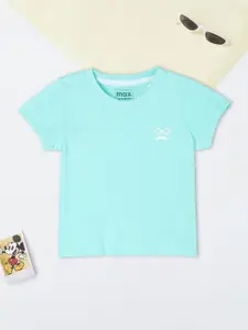max Boys Graphic Printed V-Neck Cotton T-Shirt
