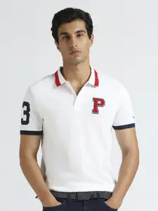 Pepe Jeans Men Solid Polo Collar Pure Cotton T-shirt