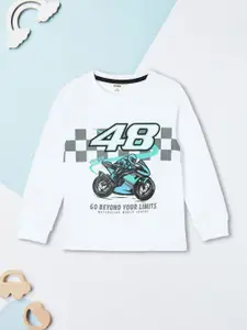 max Boys Graphic Printed Round Neck Cotton T-shirt