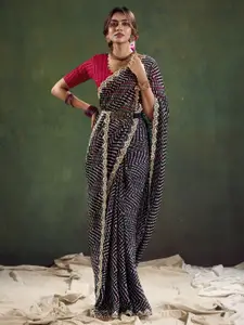 Anouk Sequinned Ethnic Embellished Party Wear Saree