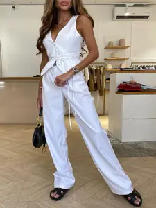 MIAKEE Women Waist Tie-Ups Wrap Top