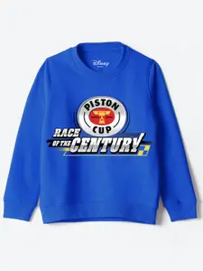 YK Disney Boys Graphic Printed Round Neck Cotton Pullover Sweatshirt