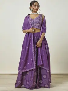 Soch Embellished Sequinned Ready to Wear Lehenga & Blouse With Dupatta