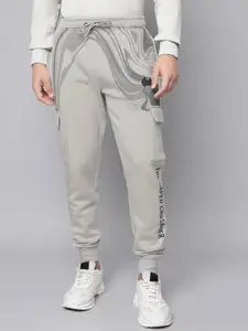 Free Authority Men Batman Printed Mid-Rise Joggers