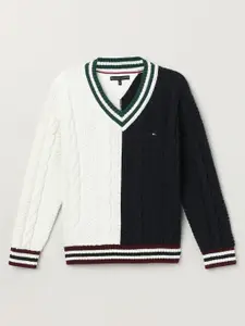 Tommy Hilfiger Boys Cable Knit Cotton Pullover