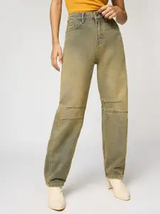 FREAKINS Women High-Rise Heavy Fade Jeans