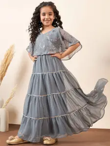 Stylo Bug Girls Solid A-Line Maxi Dress