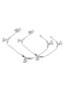 Heer Collection Silver Plated Anklet