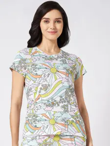 Dreamz by Pantaloons Printed Pure Cotton Lounge Tshirts