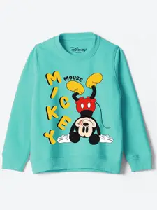 YK Disney Boys Graphic Printed Round Neck Cotton Pullover Sweatshirt