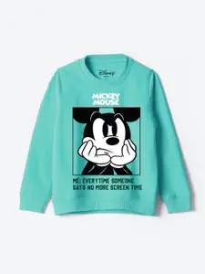 YK Disney Boys Graphic Printed Round Neck Cotton Pullover Sweatshirt